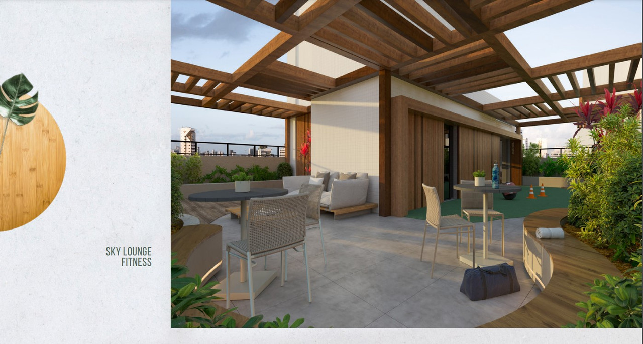 Sky Lounge e academia do Flow Boa Viagem