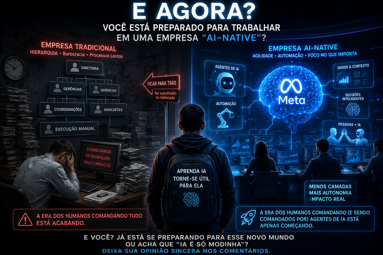 Meta Reassigna 7 Mil Funcionários para IA e Demite Outros 8 Mil: A Empresa Está Virando uma Máquina de IA (e os Humanos São o Custo)