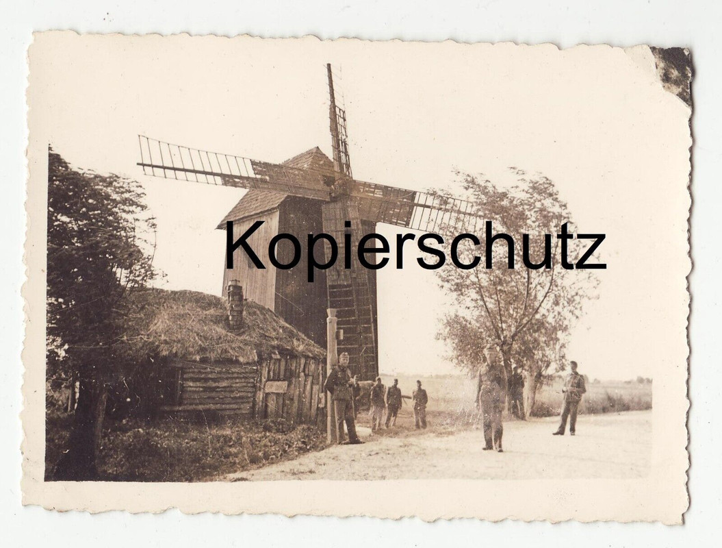 Windmühle Windmill Wehrmacht Soldaten vermutlich Ukraine Russland 1941