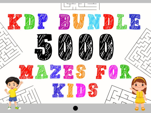 5000 Mazes for Kids" (Easy-Medium-Hard-Difficult-Extreme)