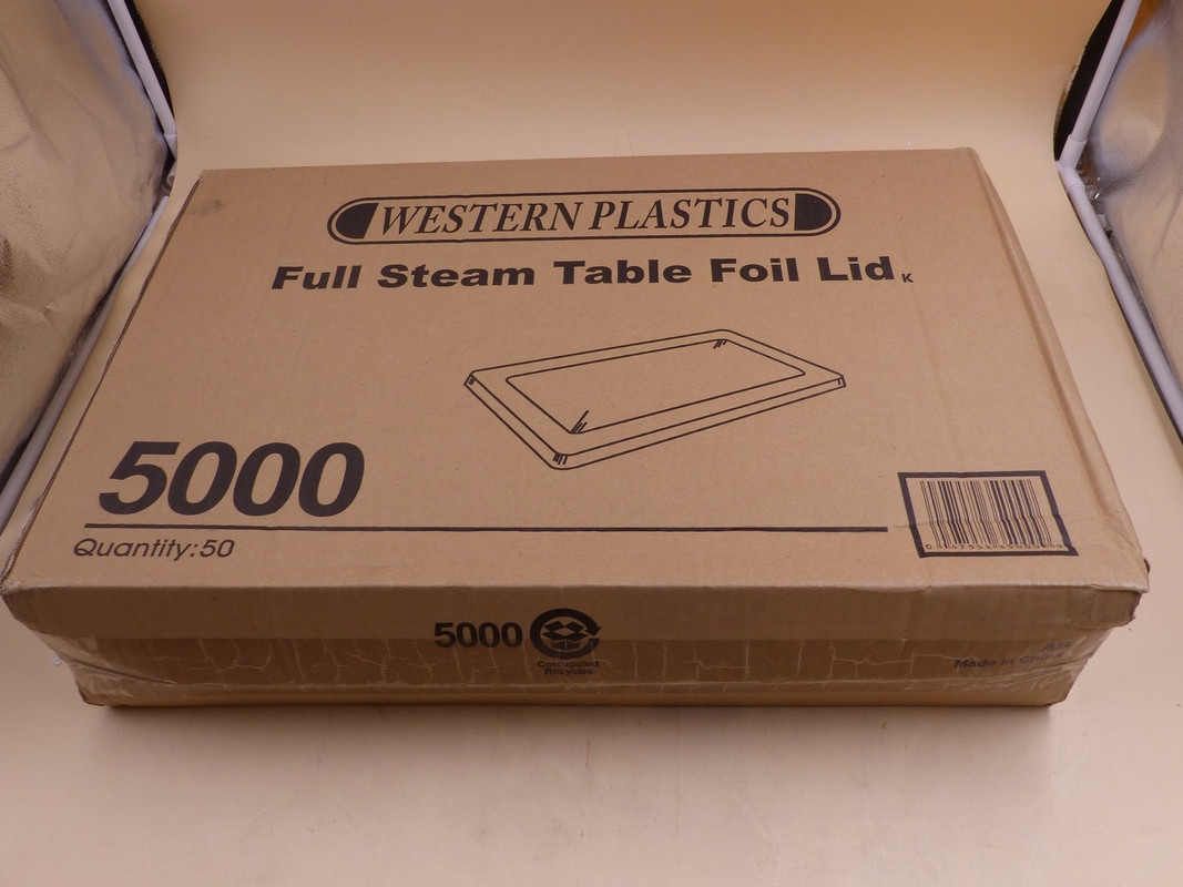 WESTERN PLASTICS 5000 FULL STEAM TABLE FOIL LID 50 PACK