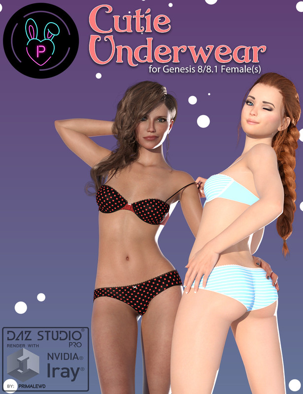 Cutie Underwear for Genesis 8 and 8.1 Female