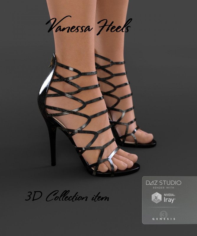 00 main vanessa heels for genesis 3 females daz3d