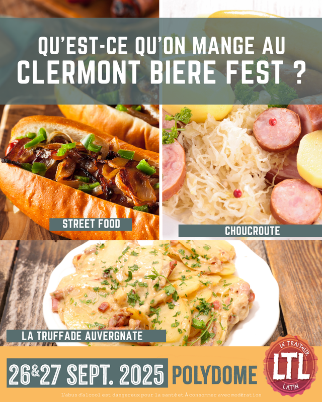 Offre de restauration du Clermont Bière Fest