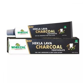 Wheezal Hekla Lava Charcoal Toothpaste (100g)