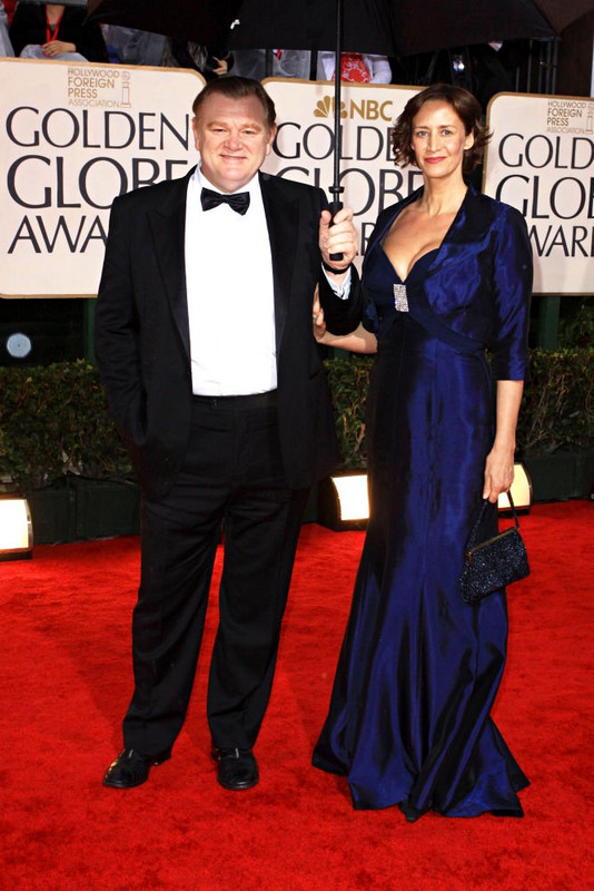 Brendan Gleeson mit cooler, schöner, Ehefrau Mary Gleeson  