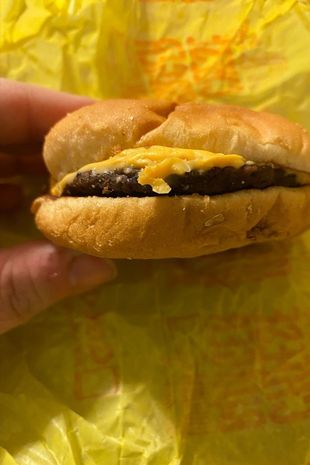 Mujer halla hamburguesa que olvidó hace 5 años y se horroriza con el resultado