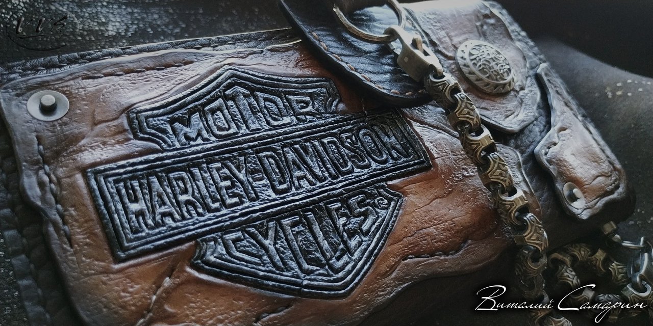 кошелек мото ХД цепь8