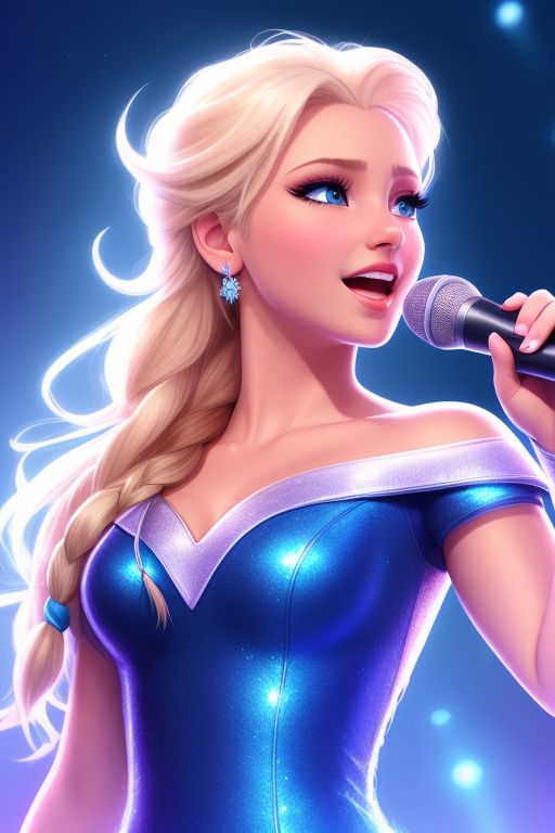 Elsa-singing-her-smash-hit-on-40