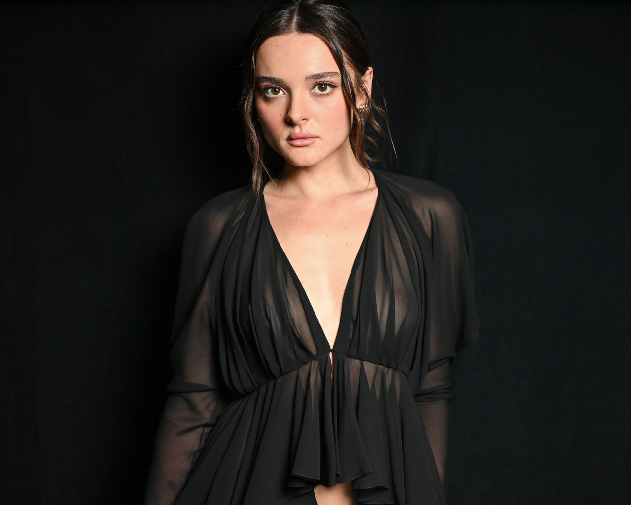 Charlotte Lawrence See Through Khaite26NYFW20