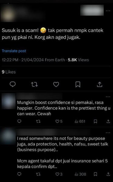 Komentar dari netizen.