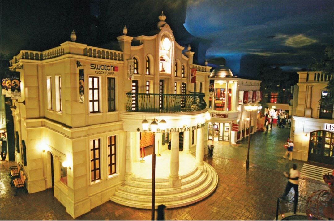 Exterior view of Kidzania Dubai, showcasing the children’s city facade at Dubai Mall