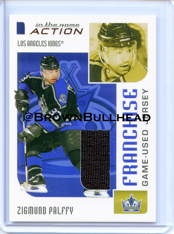 2003-04 ITG Action Jerseys #M-254 [Zigmund Palffy] [Los Angeles Kings] [Franchise] [~100] [swatch=bl
