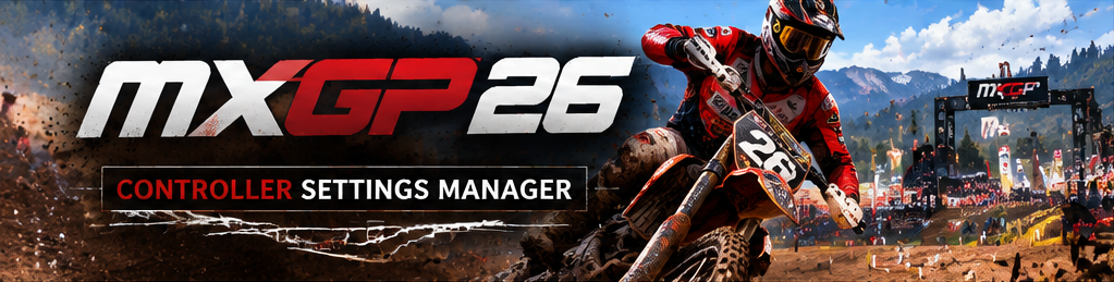 MXGP 26 — Controller Settings Manager Banner