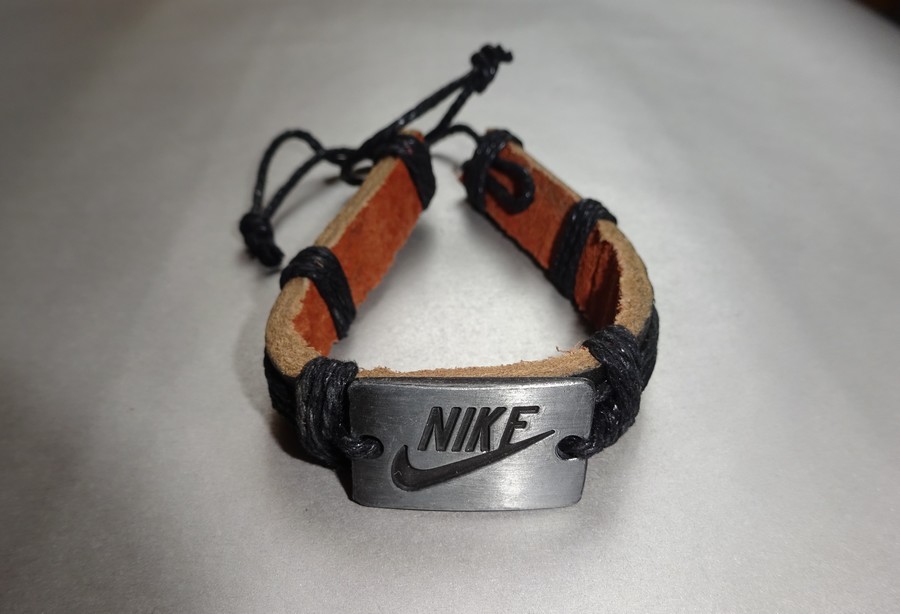 Kožený Náramek Nike Destička DIY | Aukro