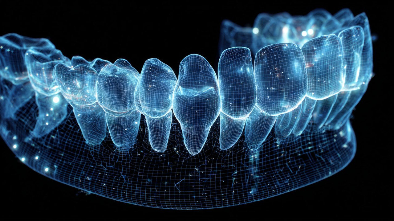 Изображение цифрового сканирования зубного ряда