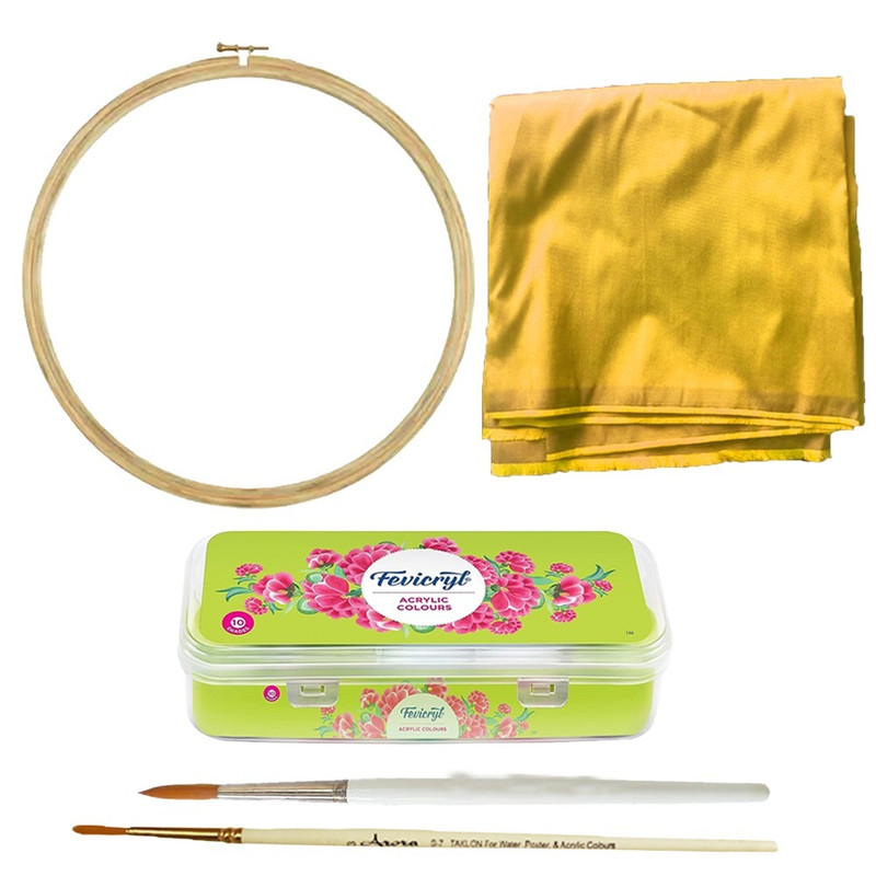 Penkraft Fabric Painting on Silk Kurta DIY kit with Free video tutorial