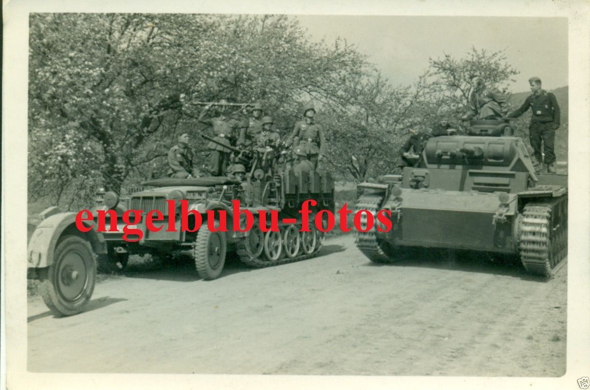 EINSATZ-FOTO - PANZER III (selt. Ausf.) - Sd.Kfz