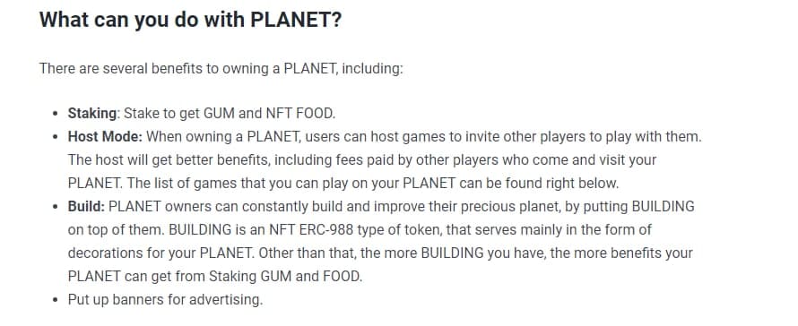 Gourmet stacking info