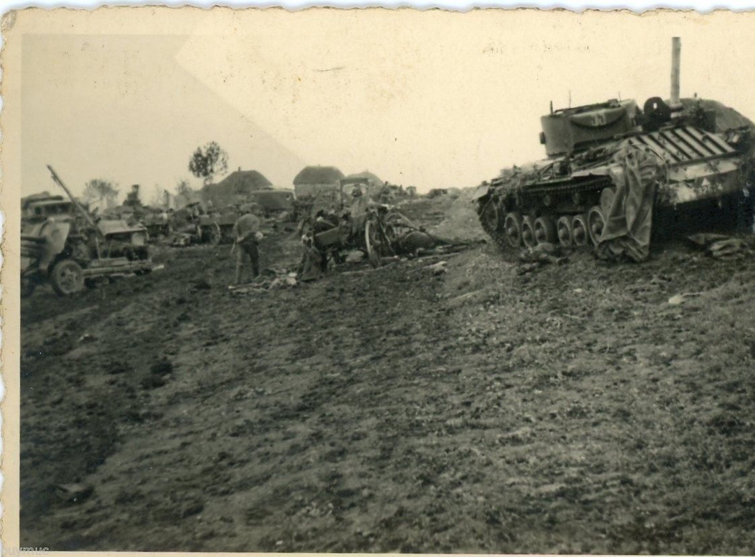 RUSSLANDZERSTÖRTER PANZER USW SELTEN