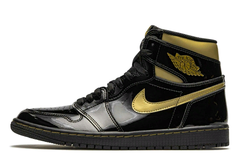 Nike Air Jordan 1 Retro High Black Metallic Gold