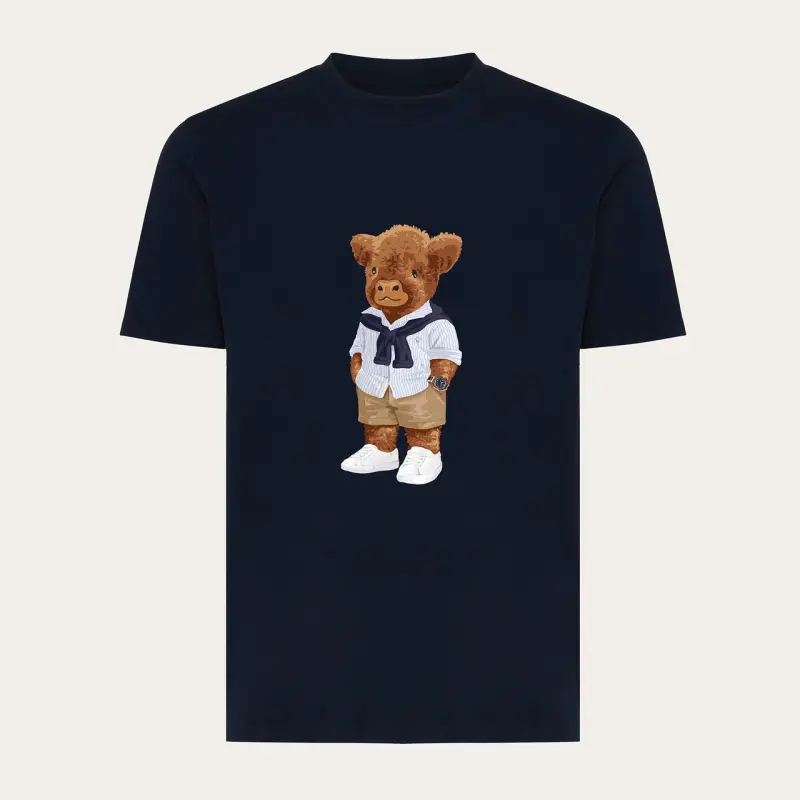 Harvey Yachter Navy T-Shirt aus Bio-Baumwolle