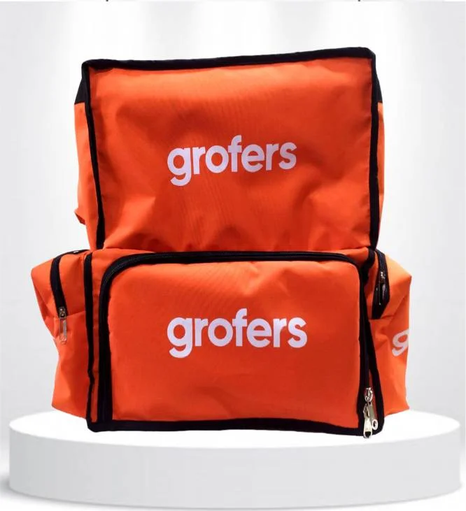 Grofers Food Delivery Bag Customised and Manufactured by Colormann