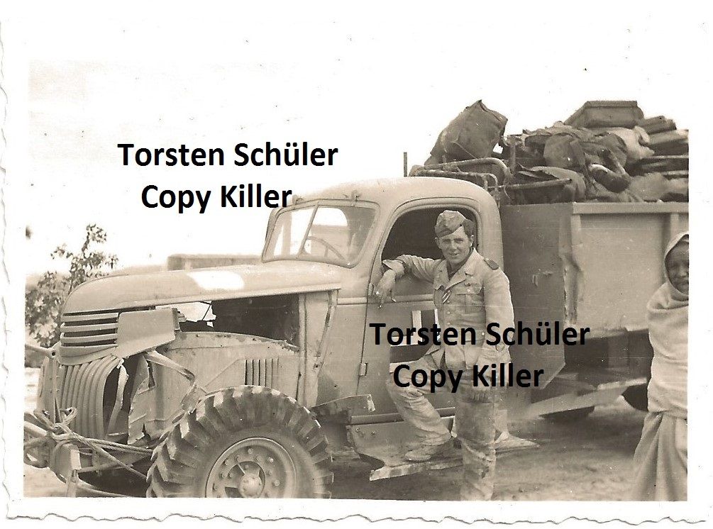 2.WK AFRIKA Foto LKW mit Ausrüstung