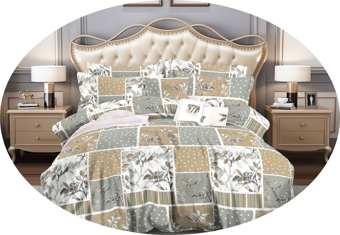 Comforter Sets, Floral Design, CAN, 300 GSM Hollowfiber Wadding Sheet,120 GSM Dispersed Fabric,Luxury Bed In A Bag,Super Soft & Warm Bed Set,Gorgeous Bedding Set (Single (160x230cm)