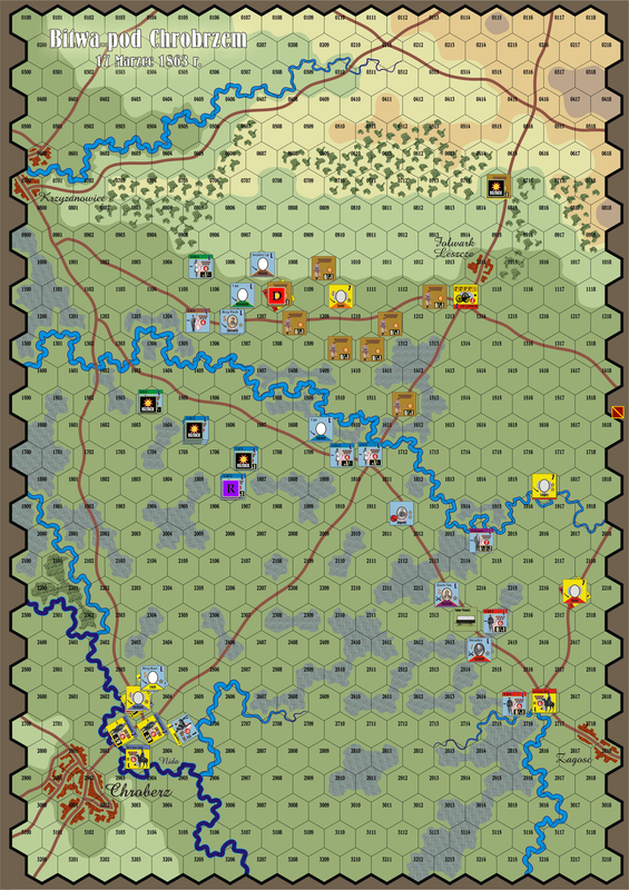Powstanie Styczniowe 1863Map