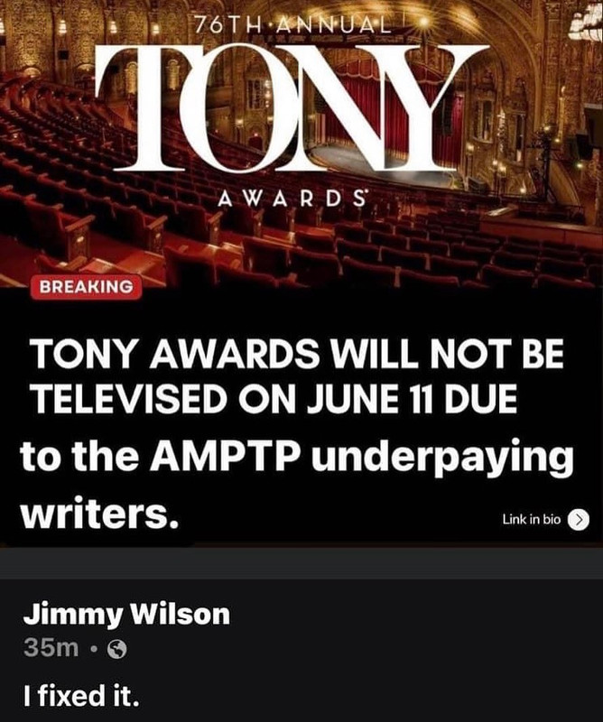 WGA strike impact on the 2023 Tonys