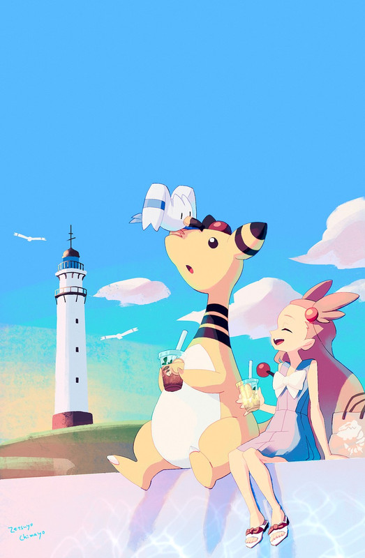 wingull-ampharos-and-jasmine-pokemon-and