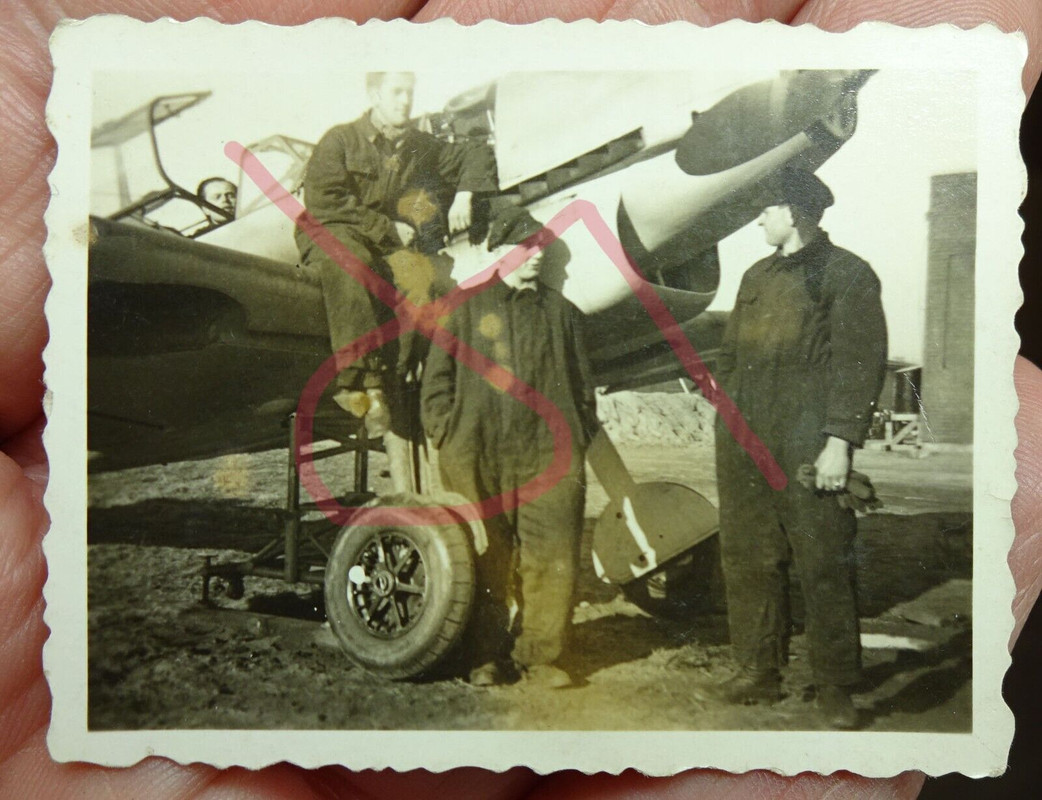 original Foto ME 109 Jagdflugzeug frühes Model 2