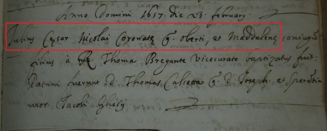 3S-1657 Batt. di Giulio Cesare Coronata