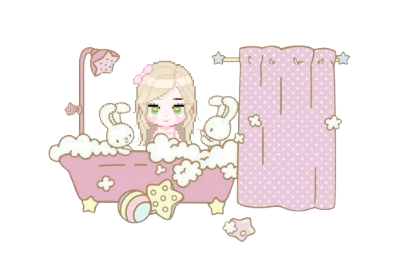 Lisa bathing