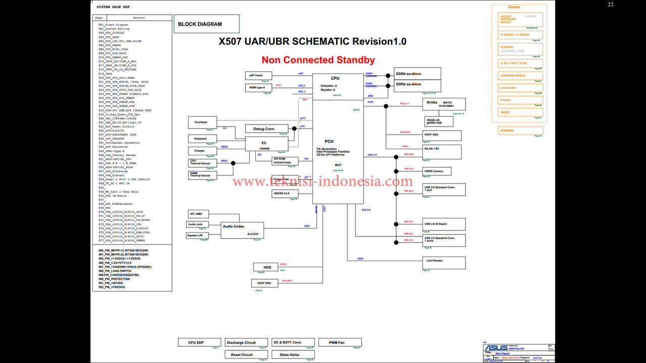 ASUS X507UBR-X507UAR REV2.0 Schematic And BoardView PDF | Forum Teknisi ...
