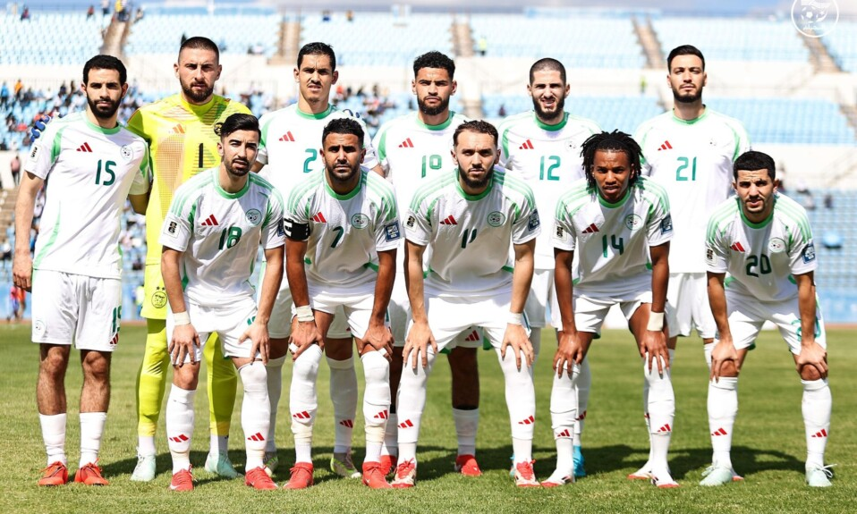 ترتيب المنتخب الجزائري لكرة القدم