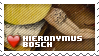 i love Hieronymus Bosch stamp