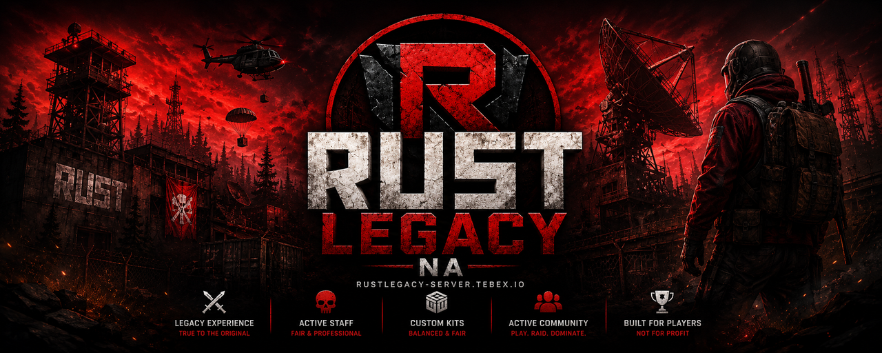 Rust Legacy NA | NO BPS | 5X | Solo/Duo/Trio/Quad | Kits | TP | image