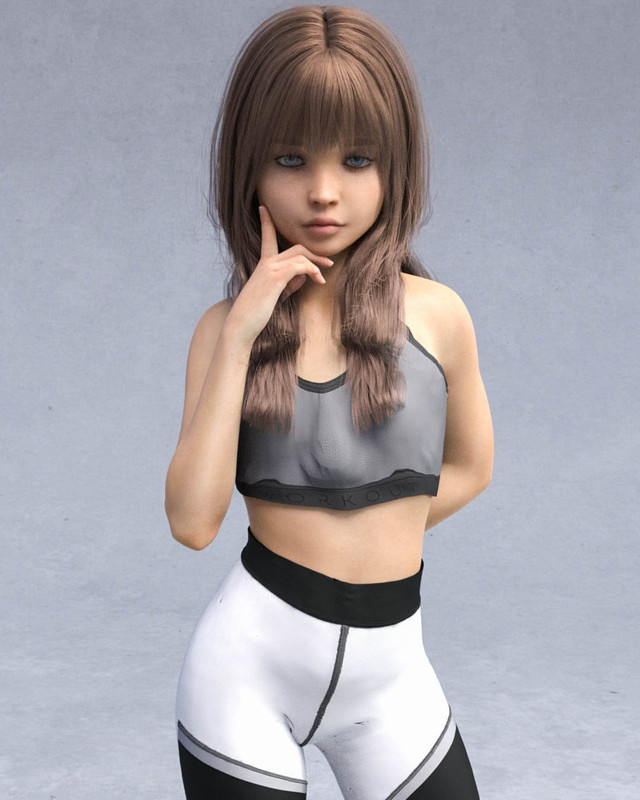 Luna Teen For Genesis 8 Female