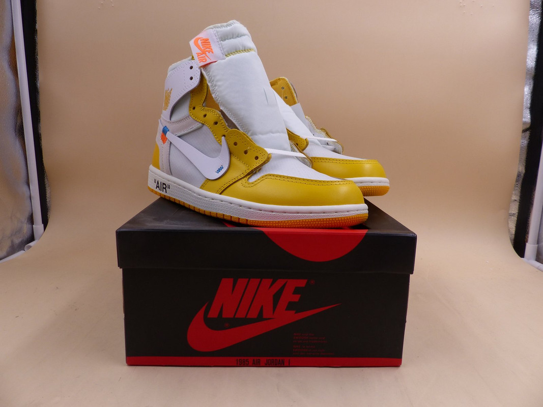 at se Overskrift Nat sted NIKE AIR JORDAN 1 OFF-WHITE NRG AQ0818-149 CANARY YELLOW MENS SIZE 8 | MDG  Sales, LLC