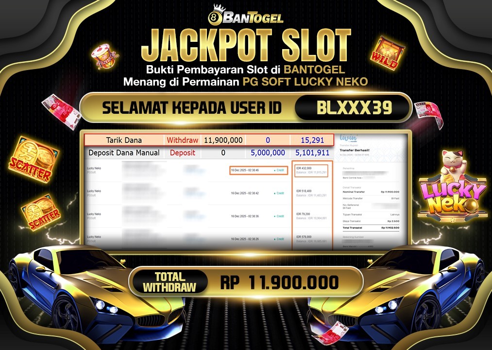 BUKTI JACKPOT LUNAS BANTOGEL