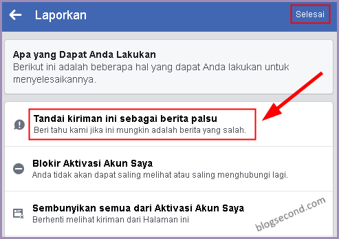 Melaporkan Berikut Palsu di Facebook