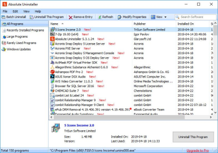 Glary Absolute Uninstaller 5.3.1.29 Multilingual