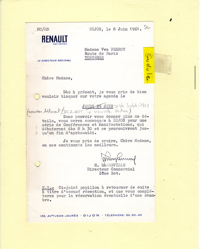 1961 06-08 - R4 - réunion Renault DCZ-EST Dijon  (1)