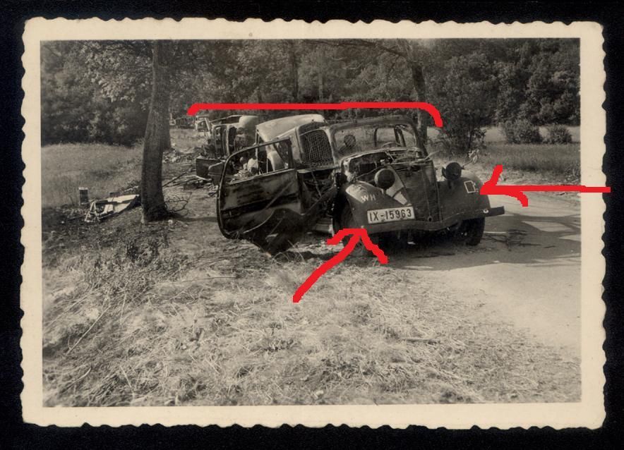 ORIGINAL Deutsch-Säule zerstört Auto Russland