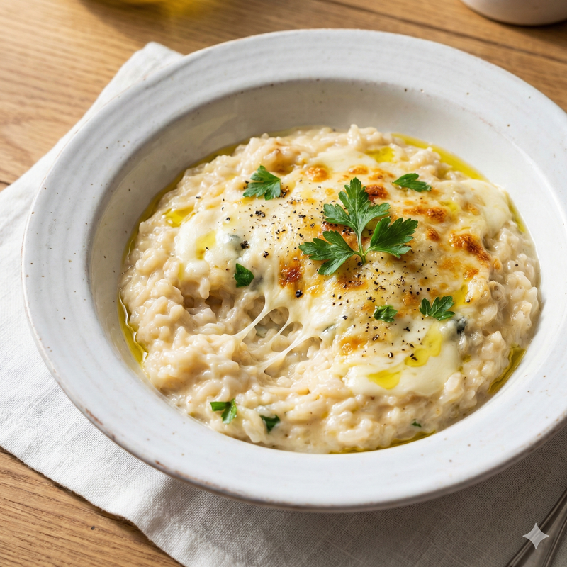 Risotto A Los Cuatro Quesos