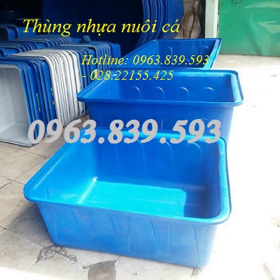 Thùng nhựa nuôi cá dung tích 50L đến 2000L / Lh 0963 839 593 Ms.Loan Thung-nhua-chu-nhat-nuoi-ca-thung-nhua-1-lop-ban-thung-nuoi-ca-re-1