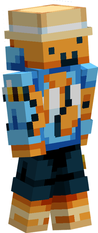 Day 21 of making Pmcers in hive style without their permisson: FEESH GANG EDITION: KnockbackNemo Minecraft Skin