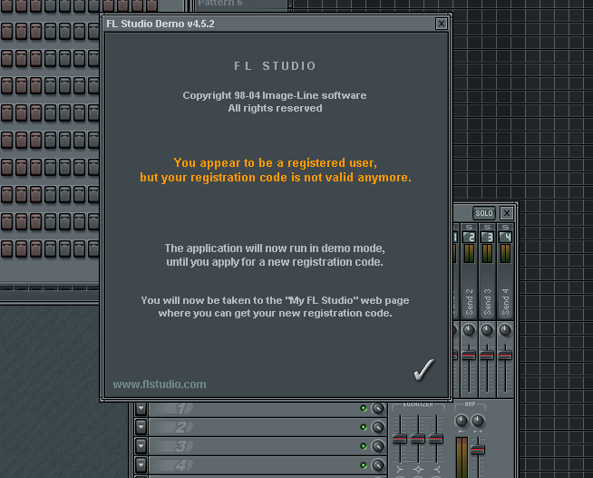 FLstudio 4 only works out in demo mode? | Forum